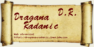 Dragana Radanić vizit kartica